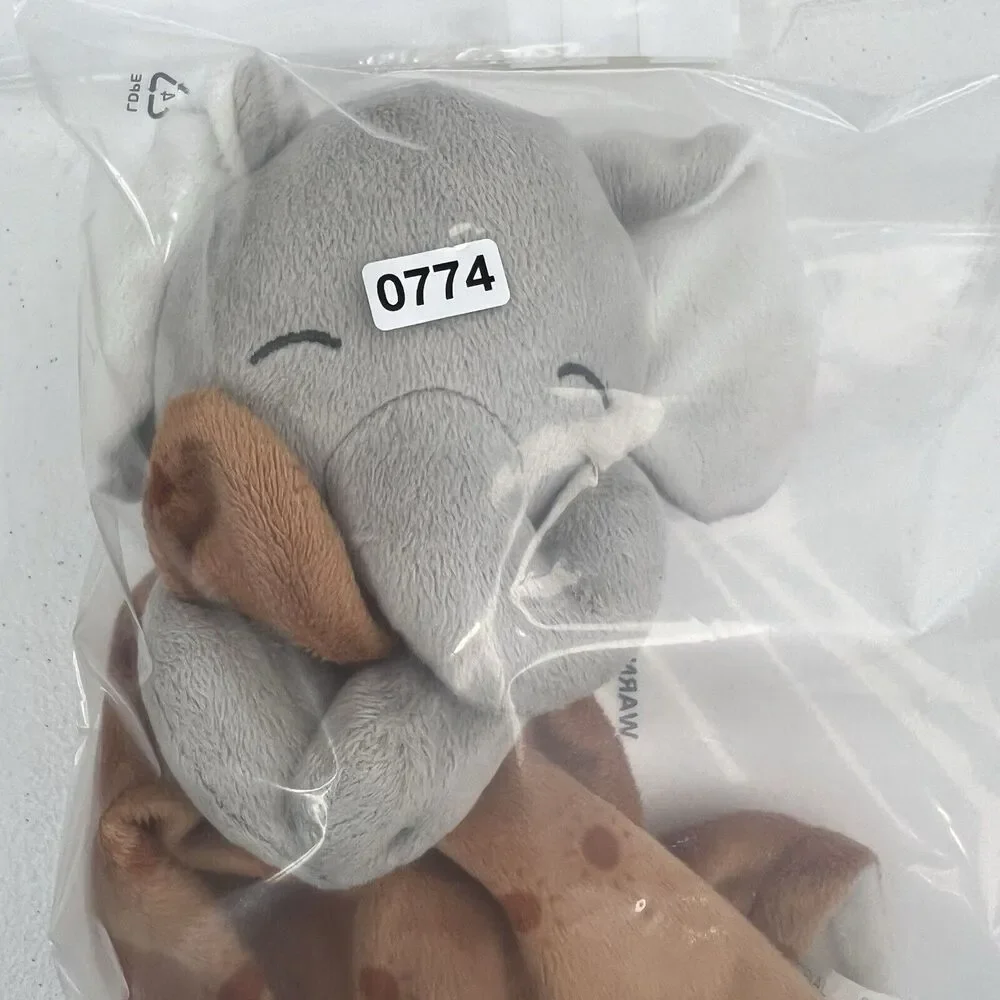 Gerber Modern Moments Lovey Baby Grey Elephant Brown 12”‎ Sun Security Blanket